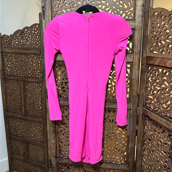 NEW NWT Nookie Revolve Mini Dress Pink Plunging V-neck - Picture 3 of 3